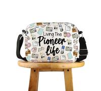 POFULL JW Merch Pioneer Gift JW Witnesses Best Life Gift Living The Pioneer Life Crossbody Bag, Pioneer Life