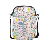 POFULL LPN Gift Nursing Graduation Messenger Bag LPN Appreciation Gift Licensed Practical Nurse Crossbody Bag, Lpn Licensed