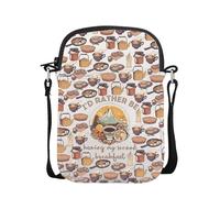 POFULL Movie Inspired Merch Book Lovers Literature Gift I'd Rather Be Having My Second Breakfast Crossbody Bag, Be Having My
