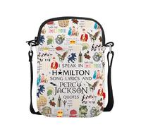 POFULL Musical Lover Gift Theater Fans Gift Musical Theater Character Crossbody Bag, I Speak in Ham, 0