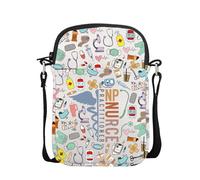 POFULL New Nurse Practitioner Gift NP Gift Pediatric Graduation Messenger Bag Practitioner Nurse Crossbody Bag, Practitioner Nurse, 0