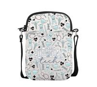 POFULL Operating Room Gift Surgical Technologist Appreciation Gift Surgical Tech Crossbody Bag, Surgical Tech, 0