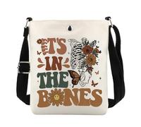 POFULL X-ray Tech Messenger Bag Radiology Gifts Radiographer Gift It’s In The Bones Crossbody Bag, In the Bon