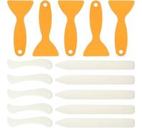 Poggapp for Paper-Crafting Scrapbooking Tool 15 Pcs Bone Folder Tools Folding Creasing Scraper for Paper-Leathercrafts Bookbinding