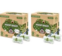 Pogi’s Dog Poo Bags - Leak-Proof & Extra Thick Pet Waste Bags with 2 Holders (Unscented, 50 Rolls, 750-Count) (Pack of 2)
