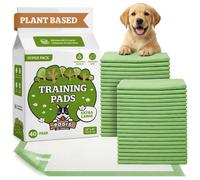 Pogi's Dog Training Pads with Sticky Tabs - Eco-Friendly, Odour Blocking & Super Absorbent - 40-Pack (60 90 cm)