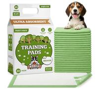 Pogi's Puppy Training Pads with Sticky Tabs, 45 x 60 cm, 20 Pads | Absorbent core turns liquid into gel. Leak-proof backing helps protect floors during toilet training.