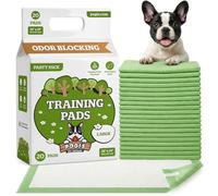 Pogi's Puppy Training Pads with Sticky Tabs, 60 x 60 cm, 20 Pads | Absorbent core turns liquid into gel. Leak-proof backing helps protect floors during toilet training.