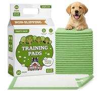 Pogi's Puppy Training Pads with Sticky Tabs, 60 x 90 cm, 20 Pads | Absorbent core turns liquid into gel. Leak-proof backing helps protect floors during toilet training.