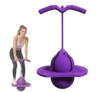Pogo Ball Balance Jumper with Handle & Pump, Fitness Bouncing Ball, Stable & Durable, Ideal for Indoor Outdoor Exercise (Purple)