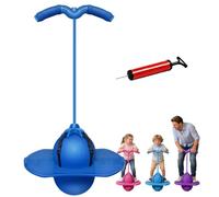 Pogo Sticks for Kids, Balance Jumping Ball, 220lbs/100kg, Jumping Hopping Ball with Handle and Pump, High Jump Toy Bounce Jump Trick Board for Beginners and Adults (96*40cm,Blue)