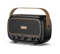 POGOLAB Mini Guitar Amp 5W*2, Portable & Rechargeable, Clean/Overdrive Effects, Bluetooth 5.0 & AUX Input, 7H Playtime,Headphone Jack，Small Practice Amp for Daily Play, Jamming & Small Gigs