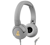 POGS Kids Wired Headphones | The Elephant 2 | Foldable, Durable Headphones for Kids 3+ | Volume Limited85 dB, Microphone | On-Ear | Music-Sharing Function Safe 3.5 mm audio cable (rGrey)