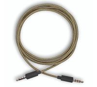 POGS POGLink Cable | Music Sharing The Elephant Headphones | 3.2 ft Anti-Tangle Fabric Cable (black)