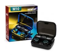 POGSTER M10 True Wireless Earbuds, Bluetooth 5.3, Hi-Fi Stereo Sound, LED Power Display, IPX5 Waterproof, Built-in Mic, Touch Control, Auto Pairing