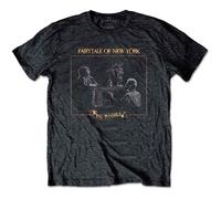 The Pogues T Shirt Fairytale in York Piano Logo Official Heather S Black