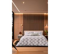 'Pohaku' Cotton Duvet Cover Set Nalu Nicole Scherzinger Beige Single