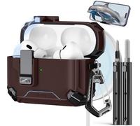Pohgelan Compatible with AirPods Pro 2nd/1st Generation Case Cover,with Cleaner kit,Automatic Snap Switch Secure for iPod Pro Charging Case (USB-C/Lightning Cable) (2023/2022/2019)