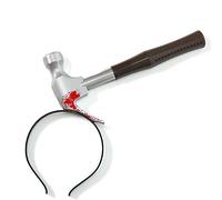 Pohotobooth Props Ltd Haunted Halloween Headband - Spooky Tools & Weapons Collection - One Size (Hammer)