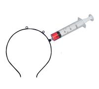 Pohotobooth Props Ltd Haunted Halloween Headband - Spooky Tools & Weapons Collection - One Size (Syringe)