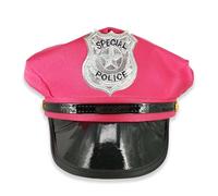 Pohotobooth Props Ltd Party Captain Police Hat - Fancy Dress Nautical Party Accessory for Hen Do, Stag Night, Halloween, Festivals, Pride, Beach & Themed Event (Hot Pink Special Police)