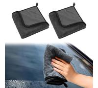 POHOVE 2 Pcs Bathroom Drying Cloth,Microfibre Cleaning Cloth,Thicken Drying Towel Wonder Super Absorbent Cloth for Auto Car Detailing,Window,Gym,Travel,Bathroom.(40×40cm)