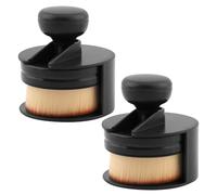 POHOVE 2pcs Car Tire Shine Brush with Stand Cover Auto Tyre Cleaning Brush Tyre Dressing Applicator Precision Tyre Gel Applicator Pad Tire Shine Applicator Tyre Dressing Brush for Car(COLOUR:Black)