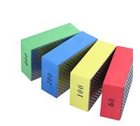 POHOVE 4pcs Diamond Hand Polishing Pads for Ceramic Tile Glass Grinding,Sanding Blocks Polishing Grinding Block 60#,100#,200#,400#