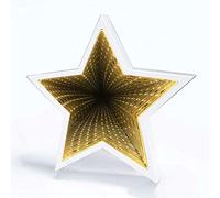 POHOVE LED Infinity Tunnel Lamp - Star Tunnel Lights 3D Mirror Night Lamp Lighted Marquee Wall Decor for Home, Movie Nights, Stage Props, Party Favor