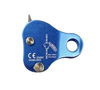 POHOVE Rope Ascender Climbing Tree Arborist Rope Grab Climbing Hand Ascender Fall Arrest Protection Belay Device Self-Locking Rope Grip Clamp for Outdoor Climbing(Blue)