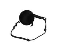 POI Streamer Ball - Belly Dance Prop Adjustable Chain, Portable Black Throwing Balls, Dance Accessories for Performance, Stage Prop, Flow Arts Dance Toy, Luminous Movement Balls for Polynesian Dance