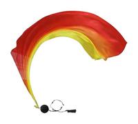 Poi Veil,Silk Poi - Praise Dance Flags Dance Flags with Balls - Colorful Worship Balls, Gradient Belly Veil for Church, Stage and Triba Performances