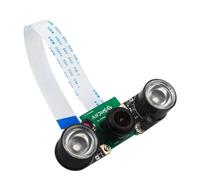 POIAFTETMA 130 with Ledraspkberry Pi 5 8Mp Camera Night Vision Imx219 77° 130° 200° Fov Fisheye Mini Csi Interface + 2 Infrared Light for Rpi Pi5 New 2025 High Reliable Electronic Component