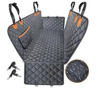 POIBNZ Dog Car Seat Cover for Back Seat for VW Amarok Atlas Atlas Tanoak Beetle Bora Caddy Eos Fox Golf, Waterproof Dog Hammock with Side Flaps & Seat Belt Openings, Non Slip Pet Seat Protector,C