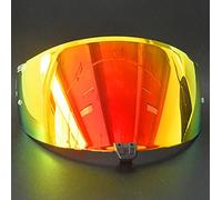 POIBNZ Helmet Visor for OGK Aeroblade 5, Tinted Motorbike Helmet Face Shield Replacement, UV Protection Helmet Windshield Visor Motorcycle Helmet Lenses,F True gold red