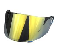 POIBNZ Helmet Visor for Shaft 821, Tinted Motorbike Helmet Face Shield Replacement, UV Protection Helmet Windshield Visor Motorcycle Helmet Lenses,B Tea gold