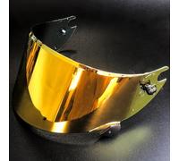 POIBNZ Helmet Visor for Shark Race-R Speed-R, Tinted Motorbike Helmet Face Shield Replacement, UV Protection Helmet Windshield Visor Motorcycle Helmet Lenses,D Electroplated Gold