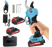 POIFL Electric Secateurs, Max Cutting 2 Inches (50mm), Cordless Electric Pruners with 2 * 21v 2000mAh Batteries | 1000W Brushless Motor, SK7 Blades& LED Display, Suitable for Trees, Garden & Orchard