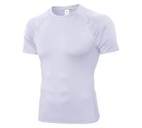 POIHIDE Men's Compression Shirts Short Sleeve Sports Gym Quick Dry Tops | Crew Neck,Breathable,Highly Elastic,Muscle Fit,Activewear,Base Layer T-Shirts,Running,Workout,Cycling,Athletic,Training