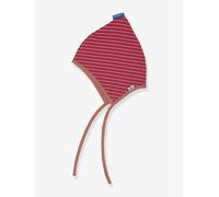 POIJU Pointed Beanie in Striped Jersey Knit, for Children, FINKID raspberry pink