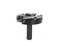 Poilboard Surfacing Router Bit, 4-Flute 12/12.7mm Shank 63.5mm Cutting Diameter for Woodworking Tools Carbides Insert Surfacing Router Bit Spoilboard Planing