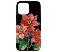 Poinsettia Flower Scientific Name Retro Illustration Flora Case for iPhone 13 Pro Max