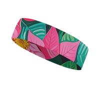 Poinsettia Flowers Headbands for Women & Men Sports Headband, Fits All Head Sizes, Ultra Absorbent & Non-Slip Sweatband for Running, Yoga, Gym
