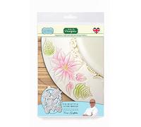 Poinsettia Silicone Embossers Mould, Ceri Griffiths Creative Cake System for Cake Decorating, Crafts, Cupcakes, Sugarcraft, Candies, Cards and Clay, Food Safe Approved, Made in The UK
