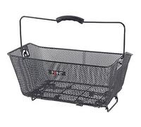 Point carrier basket rear basket 40 x 30 x 17 cm removable black