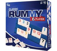 Point Games Rummy Cube 6 Player Edition Set - Classic Family Game, Ages 8+ with More Tiles, Six Racks - Ideal for Kids, Adults & Family Game Night