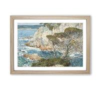 Point Lobos by Childe Hassam Framed Print | A2 Oak Framed Wall Art | Ready to Hang | Modern Nature Picture | Living Room Bedroom Lounge Office
