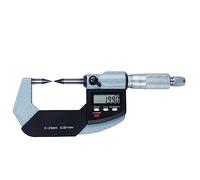 Point Micrometer Outside Digital Electronic Measuring Tool, 30 Degree, 0-1"/0-25mm, 0-1"/0.00005", Inch/Metric