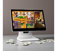 Point of Sale System with Touchscreen Cash Register, USB Monitor, and VGA Display for Retail and Catering - Complete POS Solution