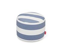 Point Outdoor Pouf Stripe Ocean Blue